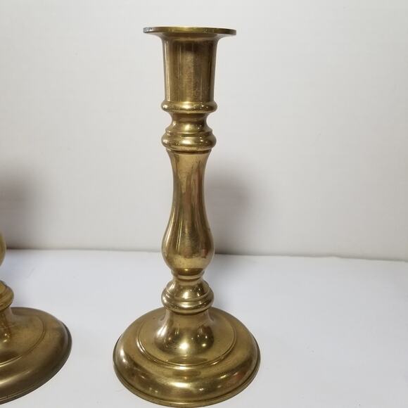Two vintage brass candle sticks 7 1/4"   (1.1456) - Picture 3 of 10